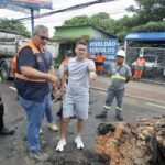 Prefeito David Almeida acompanha obra emergencial em trecho desnivelado na avenida Djalma Batista