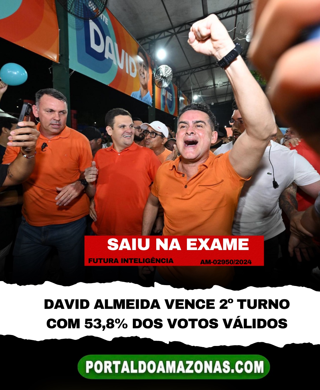 Saiu na Exame: David Almeida vence 2º turno com 53,8% dos votos válidos