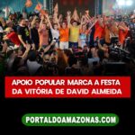 Apoio popular marca festa da vitória de David Almeida