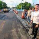 Prefeito David Almeida libera tráfego na avenida Mário Ypiranga após obra em tempo recorde