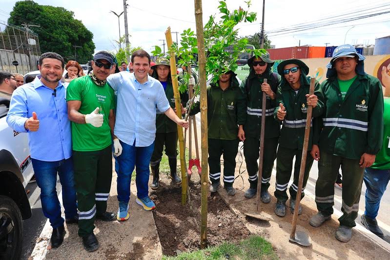 Prefeitura anuncia plantio de 15 mil mudas em 2025 como parte do Plano de Arborização de Manaus