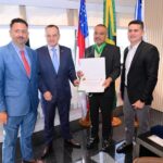 Prefeito David Almeida realiza visita de cortesia ao presidente do TJ-AM, desembargador Jomar Fernandes