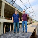 Prefeito David Almeida e o senador Eduardo Braga vistoriam obras das UBS Porte 4 em Manaus