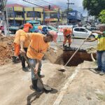 Prefeitura de Manaus trabalha na recuperação de rede de drenagem profunda no bairro Cachoeirinha