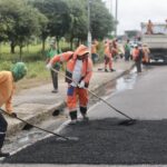 Prefeitura de Manaus executa os serviços de manutenção asfáltica no bairro São José