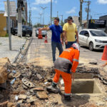 Prefeito em exercício Jander Lobato fiscaliza nova etapa da obra na avenida Maceió e destaca avanços por toda cidade