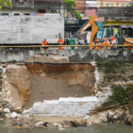 Prefeitura de Manaus realiza obra de contenção da encosta do igarapé da avenida Brasil