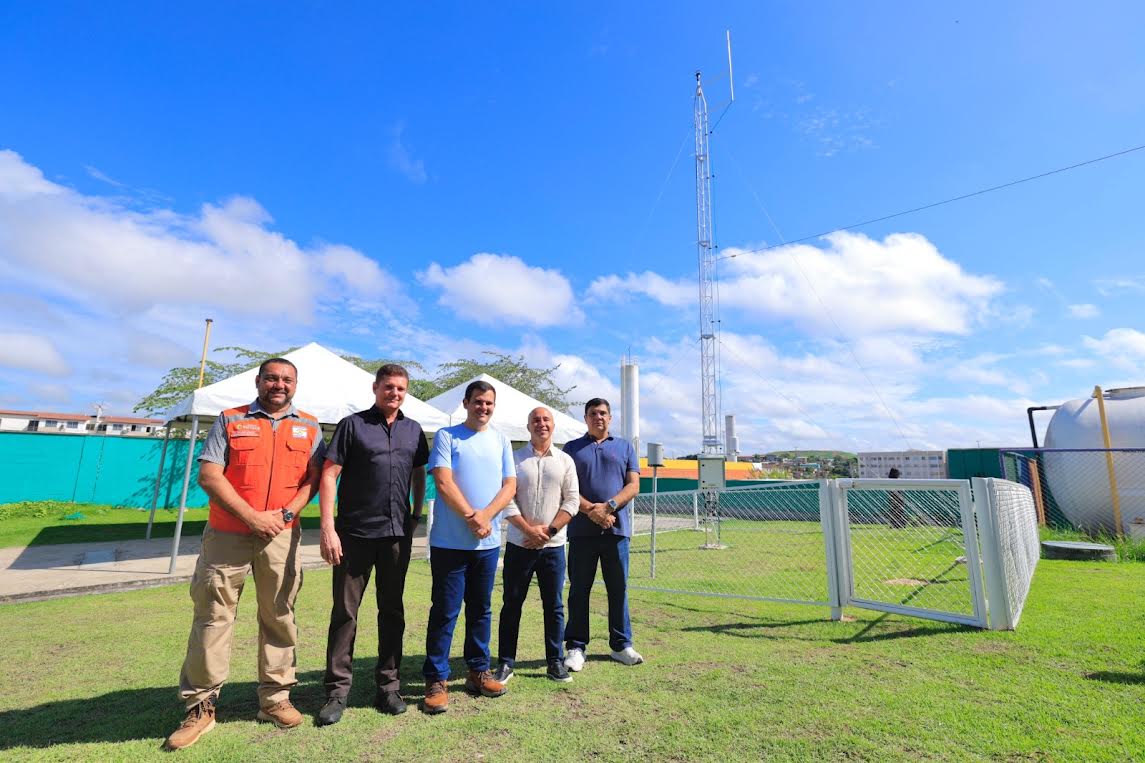 Vice-prefeito Renato Junior entrega nova estação meteorológica na zona Norte de Manaus