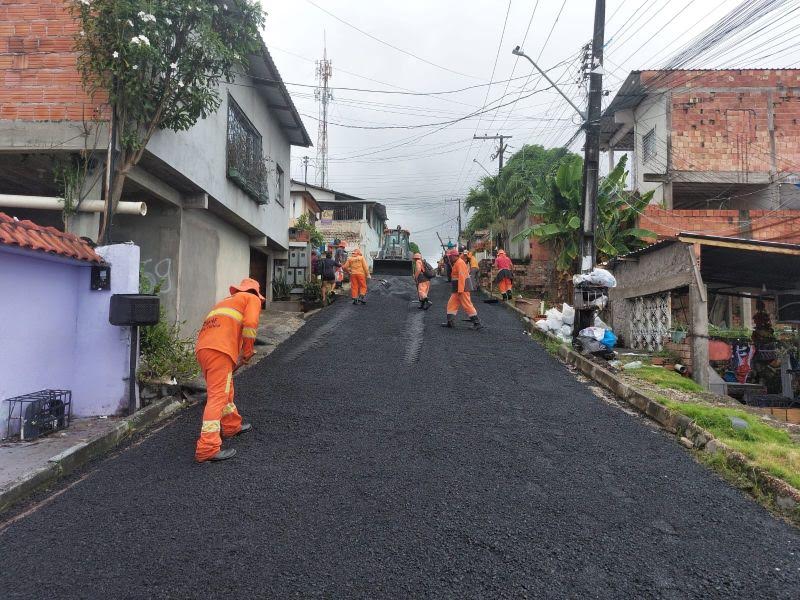Prefeitura de Manaus avança com ações de infraestrutura do ‘Mutirão no Bairro’ no Tancredo Neves