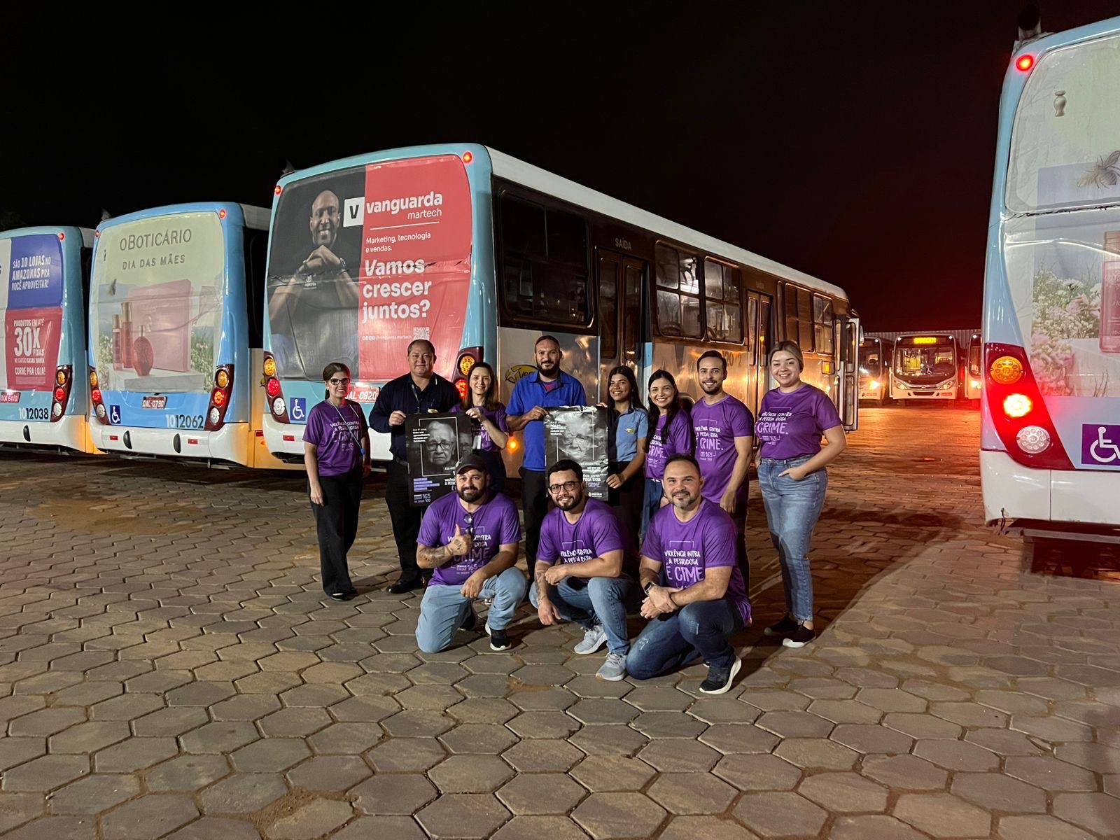 Prefeitura de Manaus leva ação educativa do ‘Junho Violeta’ às garagens de ônibus