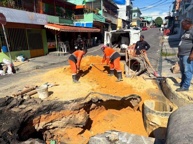 Prefeitura de Manaus realiza recuperação de drenagem no bairro Betânia