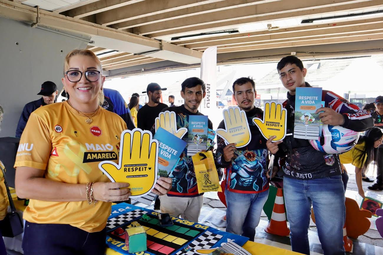 Prefeitura promove ação educativa em evento da Abraciclo em Manaus