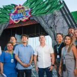 Prefeito David Almeida acompanha fase final da montagem da mega estrutura do ‘#SouManaus Passo a Paço 2025’ e reforça programação cultural