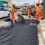 Prefeitura de Manaus avança com obras de asfaltamento em importante via do bairro Compensa