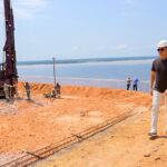 Prefeito David Almeida acompanha avanço das obras do Parque Encontro das Águas Rosa Almeida