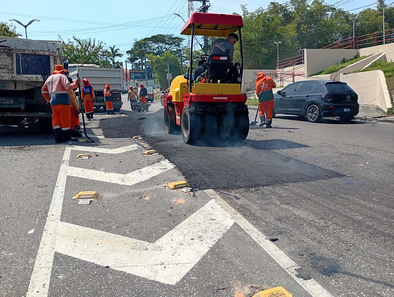 Prefeitura de Manaus moderniza a avenida Rodrigo Otávio e reforça mobilidade na zona Sul