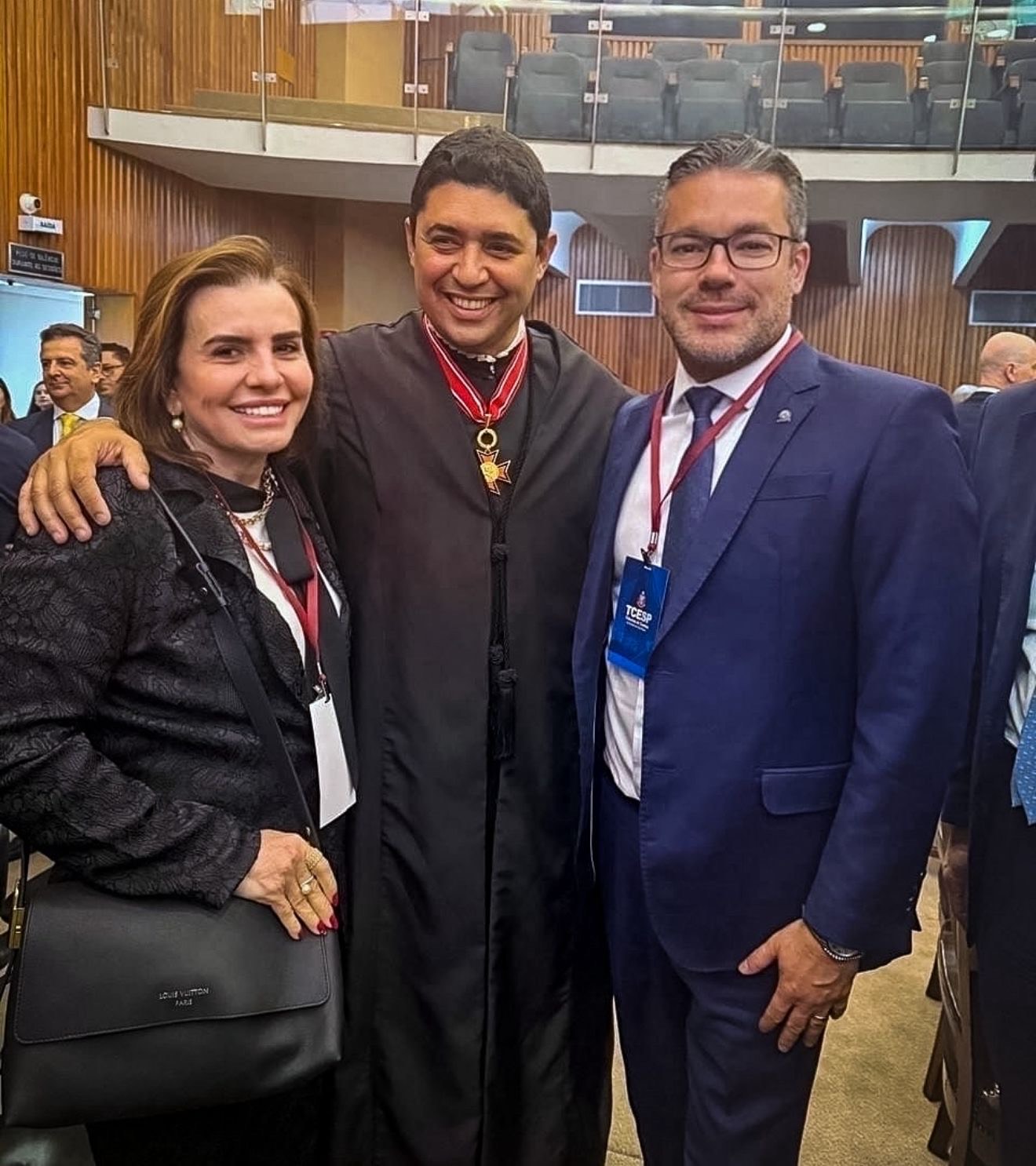 Presidente e corregedor do TCE-AM participam da posse do novo conselheiro do TCE de São Paulo