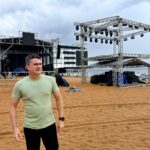 Prefeito David Almeida acompanha montagem final do ‘Réveillon Manaus 2026’ e destaca megaestrutura com três grandes palcos na virada do ano