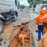 Prefeitura de Manaus realiza obra emergencial de recuperação em trecho do sistema de drenagem de importante via na capital