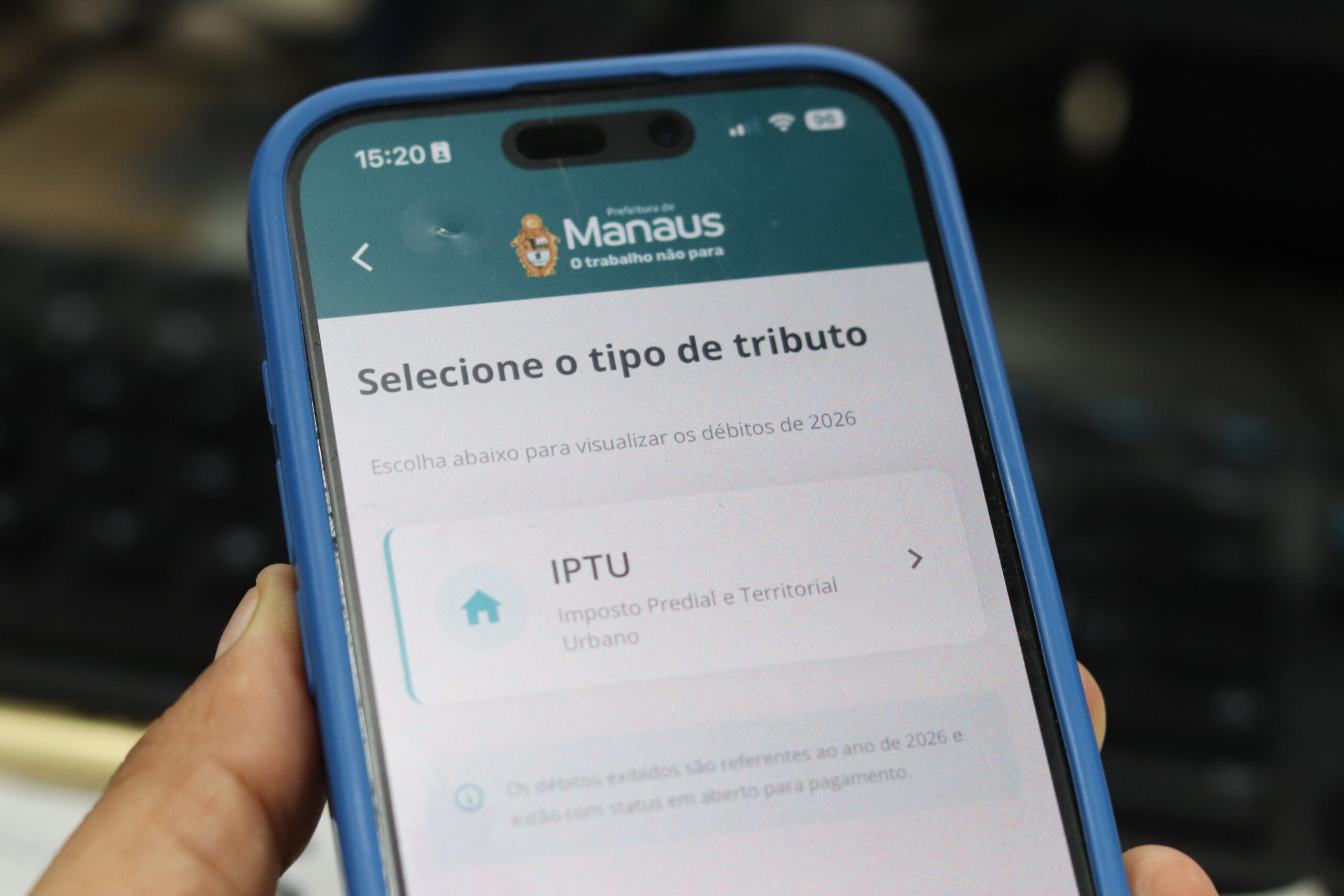 IPTU 2026 já está disponível no aplicativo Manaus Atende com descontos maiores para pagamento digital