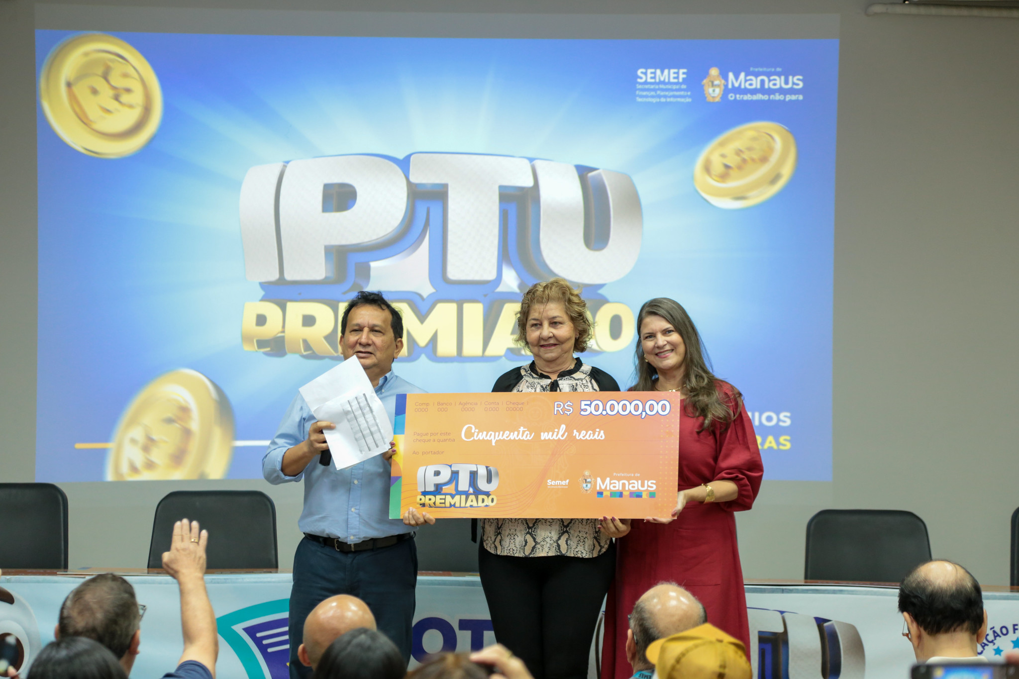 Prefeitura de Manaus encerra IPTU Premiado 2025 com entrega de prêmios de até R$ 300 mil
