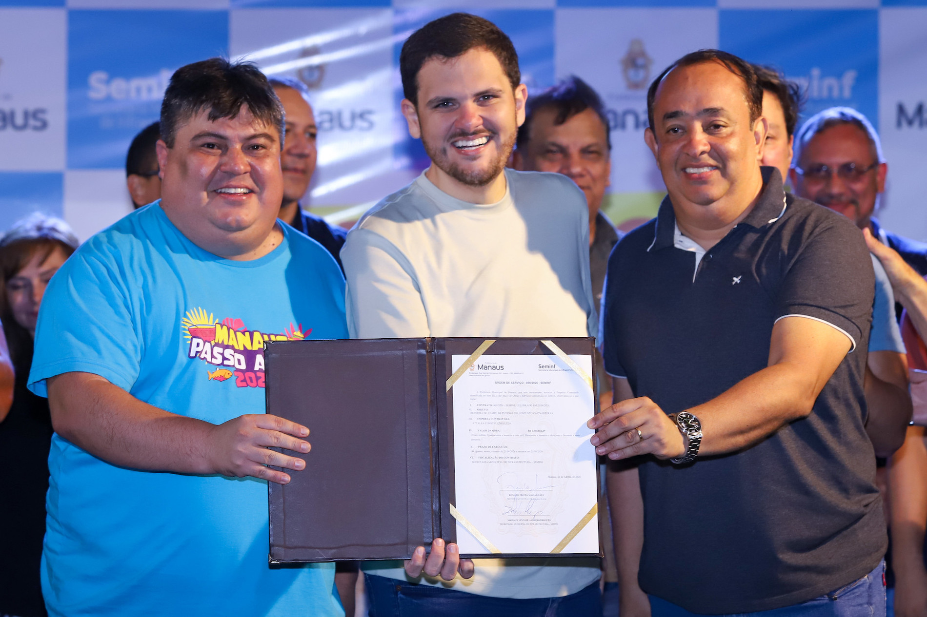 Prefeito Renato Junior assina primeira ordem de serviço no Executivo municipal e inicia revitalização histórica no loteamento Castanheira