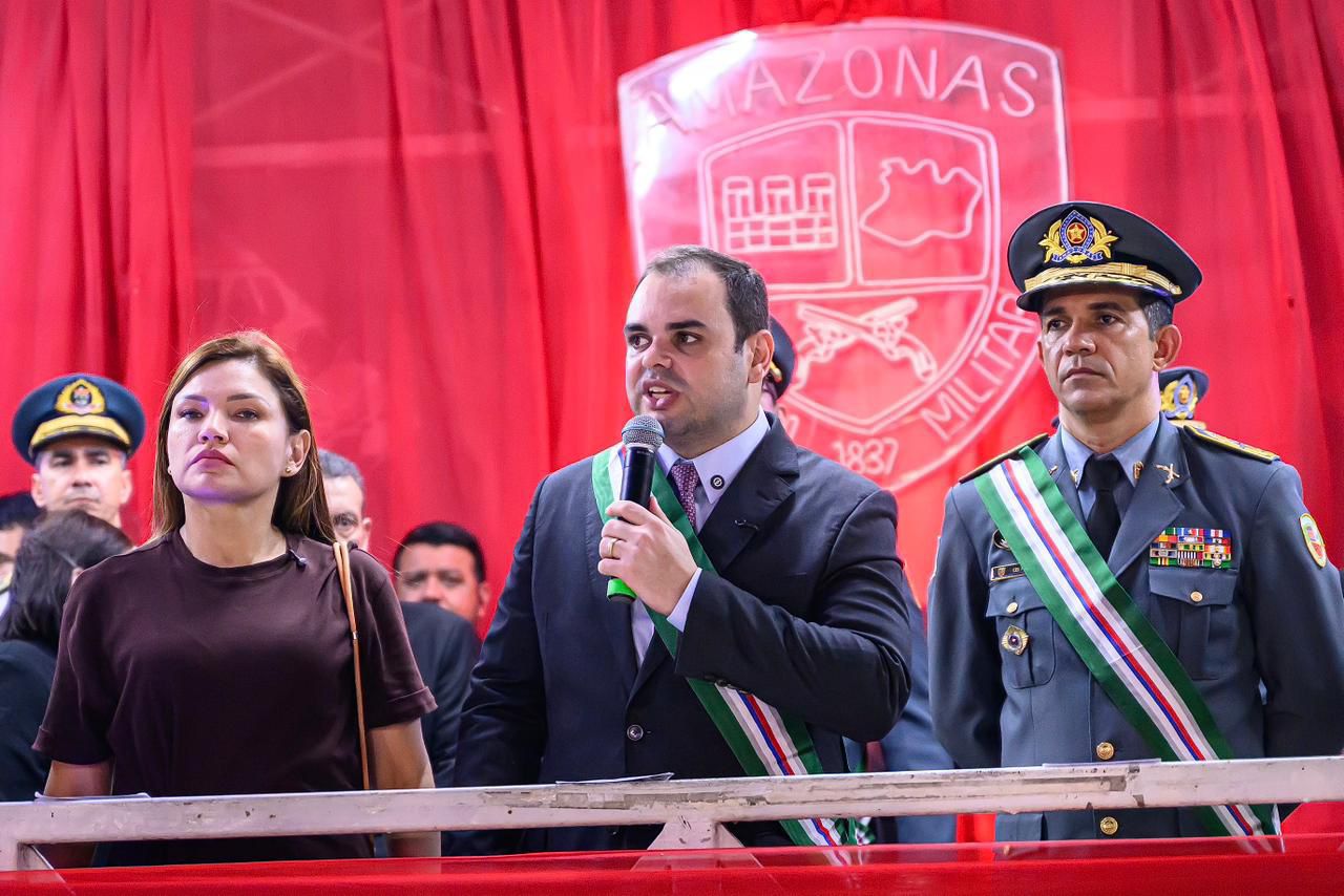 Governador interino Roberto Cidade destaca valorização da Polícia Militar do Amazonas durante homenagem aos 189 anos da corporação