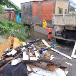 Equipes da Seminf atuam para minimizar impactos das chuvas deste sábado, 4/4