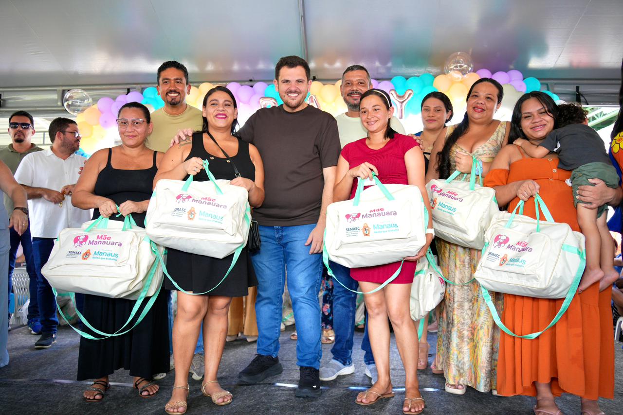 Prefeito Renato Junior realiza maior entrega do programa ‘Mãe Manauara’, beneficiando mais de mil gestantes na semana do Dia das Mães