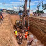 Prefeitura de Manaus avança na construção do complexo viário ‘Passarão’ com concretagem de 118 estacas profundas