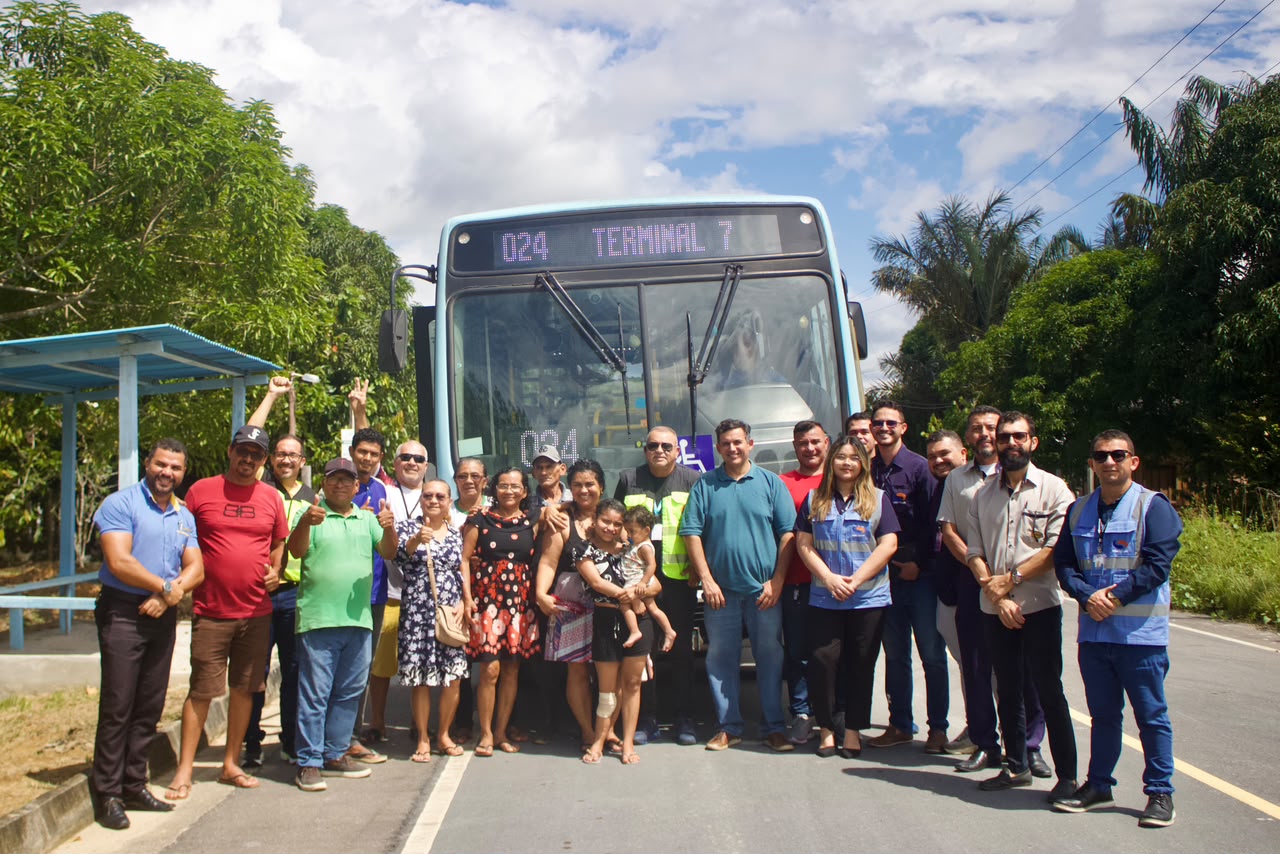 Moradores da zona rural de Manaus são beneficiados com extensão de linha de ônibus na BR-174