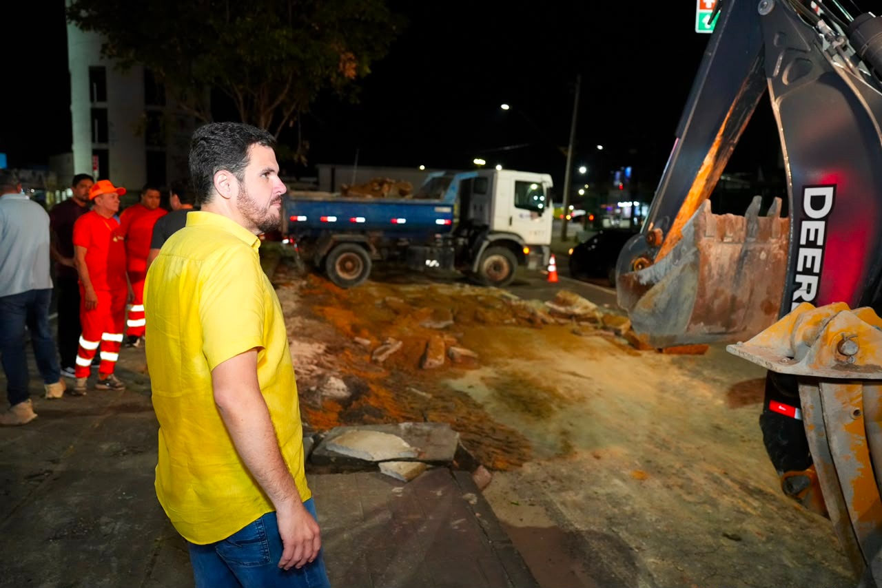 Modernização tecnológica e frentes de obras marcam avanços da gestão do prefeito Renato Junior em infraestrutura e limpeza urbana em Manaus