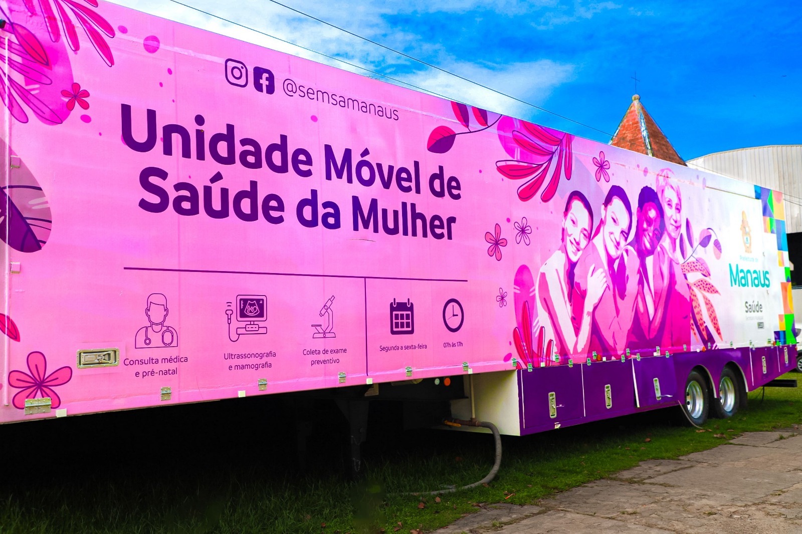 Prefeitura de Manaus informa que quatro unidades de saúde da mulher atendem em novos locais a partir de segunda-feira, 3/8