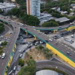 Prefeitura de Manaus intensifica modernização do viaduto Miguel Arraes com frentes simultâneas de obras