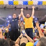 Roberto Cidade participa de ato que confirma Fausto Júnior na disputa à reeleição para deputado federal