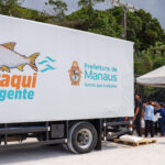 Prefeitura entrega peixes para mais de 3 mil famílias durante ação do ‘Jaraqui da Gente’ em bairros de Manaus