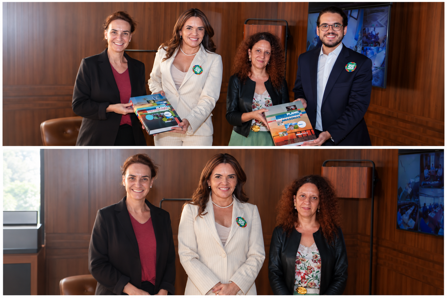 Alessandra Campelo apresenta desafios eleitorais do Amazonas a representantes da União Europeia