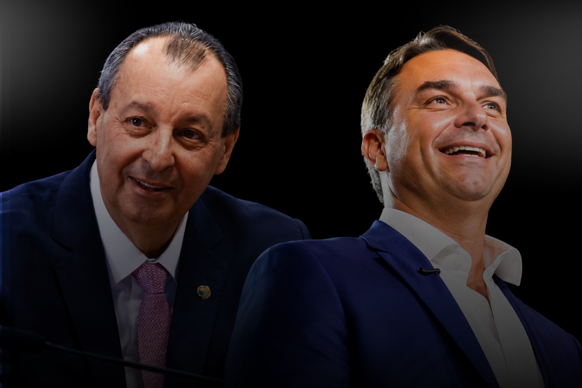 Silêncio de Flávio Bolsonaro sobre Omar Aziz em Manaus reforça sinais de proximidade entre os dois