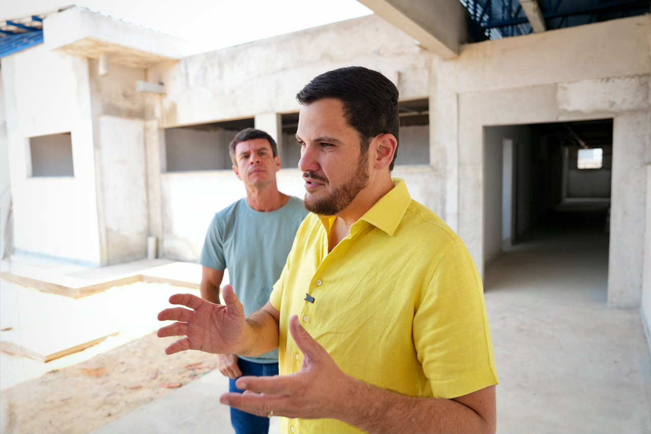 Prefeito Renato Junior vistoria obras do Caps no Lago Azul com 60% de execução e garante ampliação da rede de atenção psicossocial do município