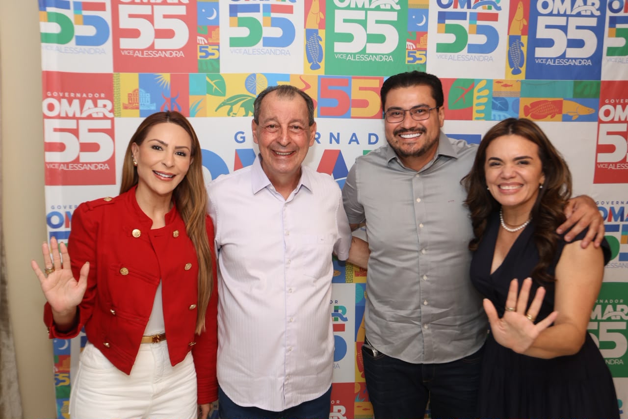 Omar chega ao segundo turno com apoio dos 62 prefeitos do AM, incluindo Renato Junior, de Manaus, e amplia aliança com deputados