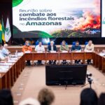 Governador Roberto Cidade recebe ministros e reforça atuação conjunta contra incêndios florestais no Amazonas
